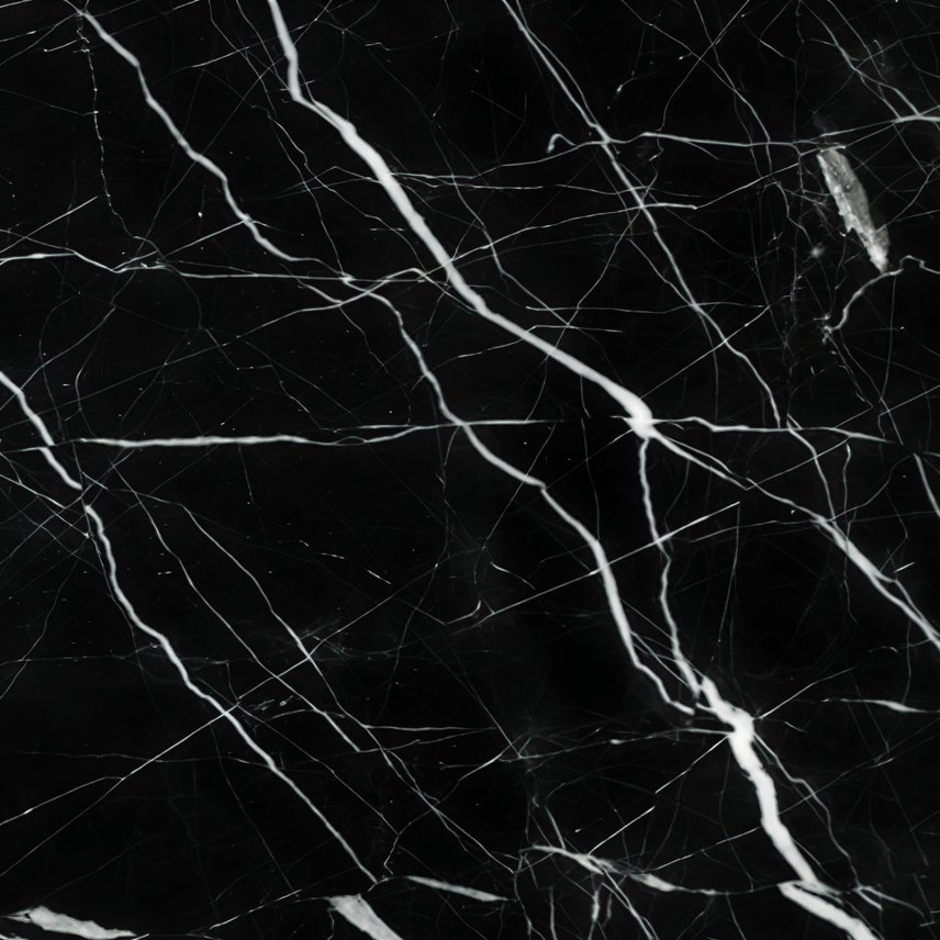 Natural stone color swatch Black Marquina marble by GladyStone
