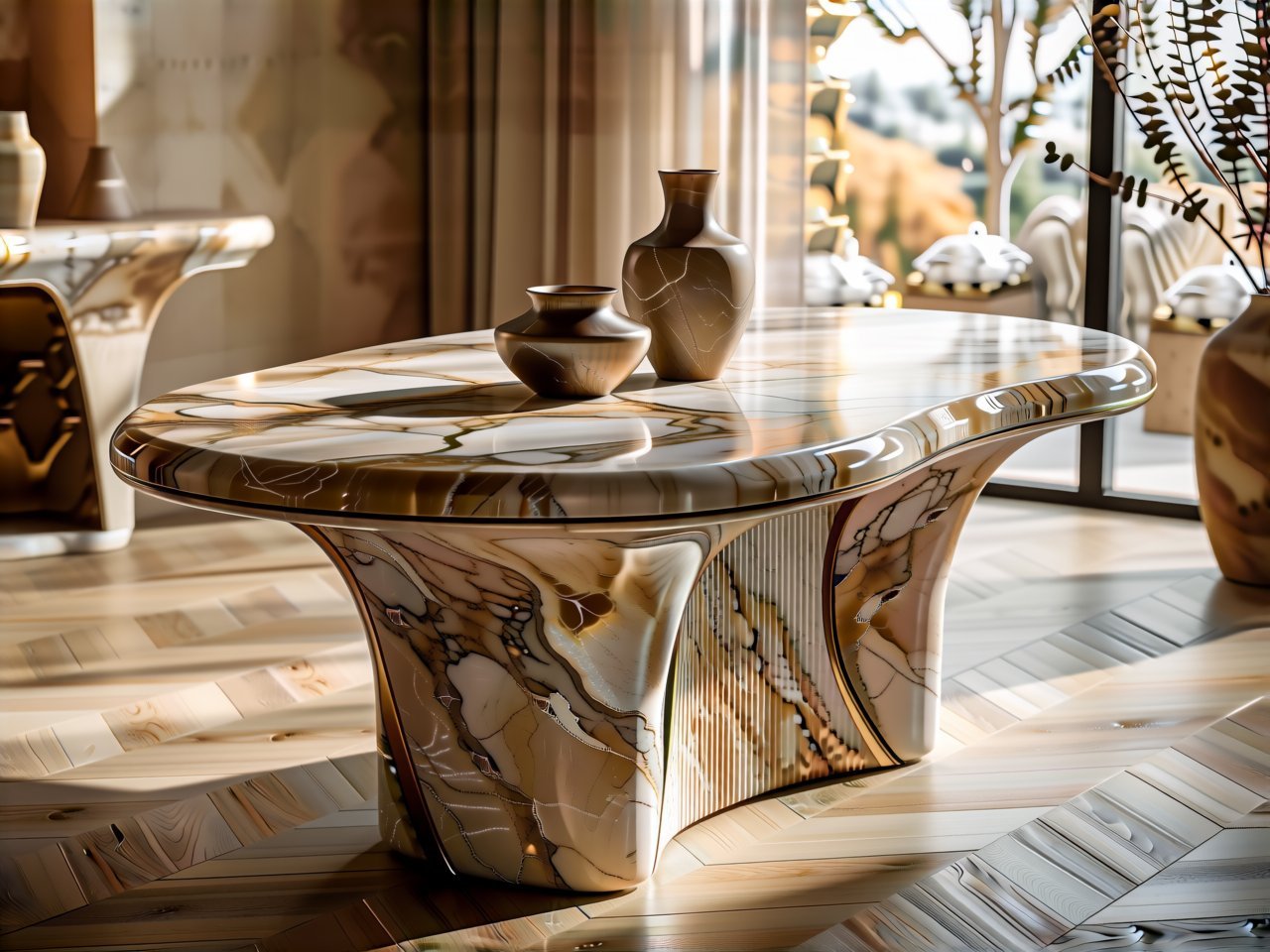 The Anti-Rectangle Shift: Why Sculptural Marble Dining Tables Dominate 2026 Interiors