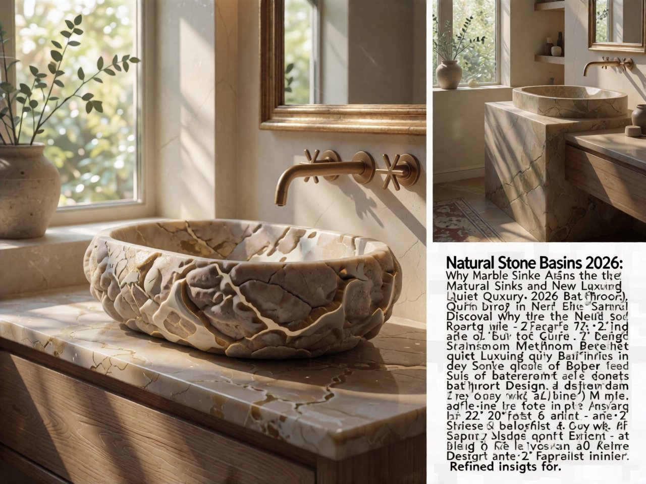 Natural Stone Basins 2026: Why Marble Sinks Are the New Quiet Luxury in Bathroom Design