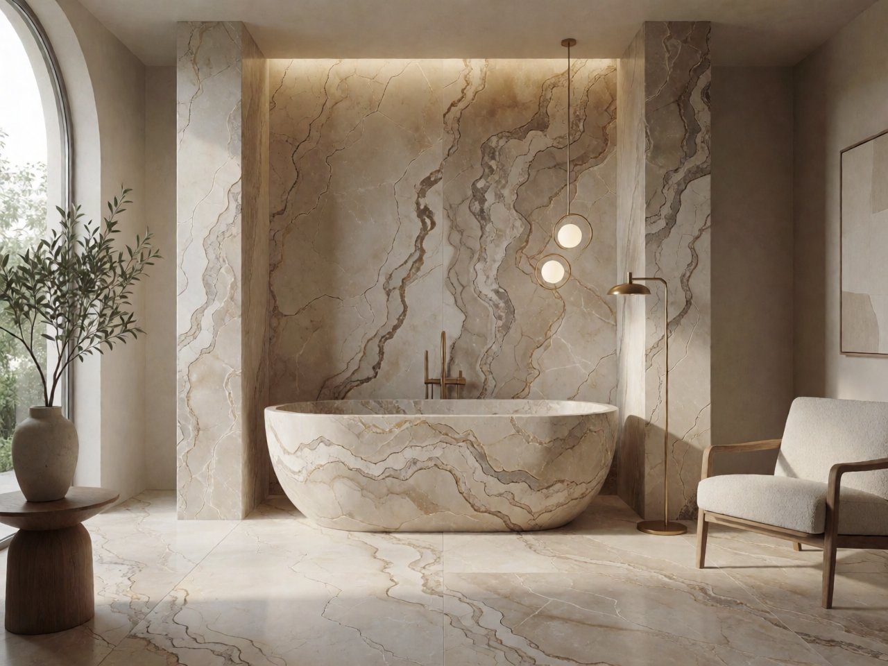 Spa-Inspired Bathroom Design 2026: Natural Stone, Microcement & the New Luxury
