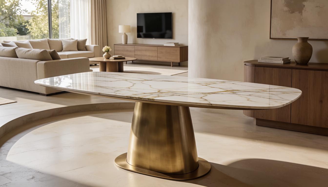 Viola black dining table