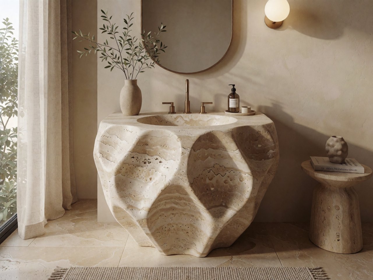 The Return of Travertine: Why Natural Stone Sinks Are the Focal Point of 2026 Bathrooms