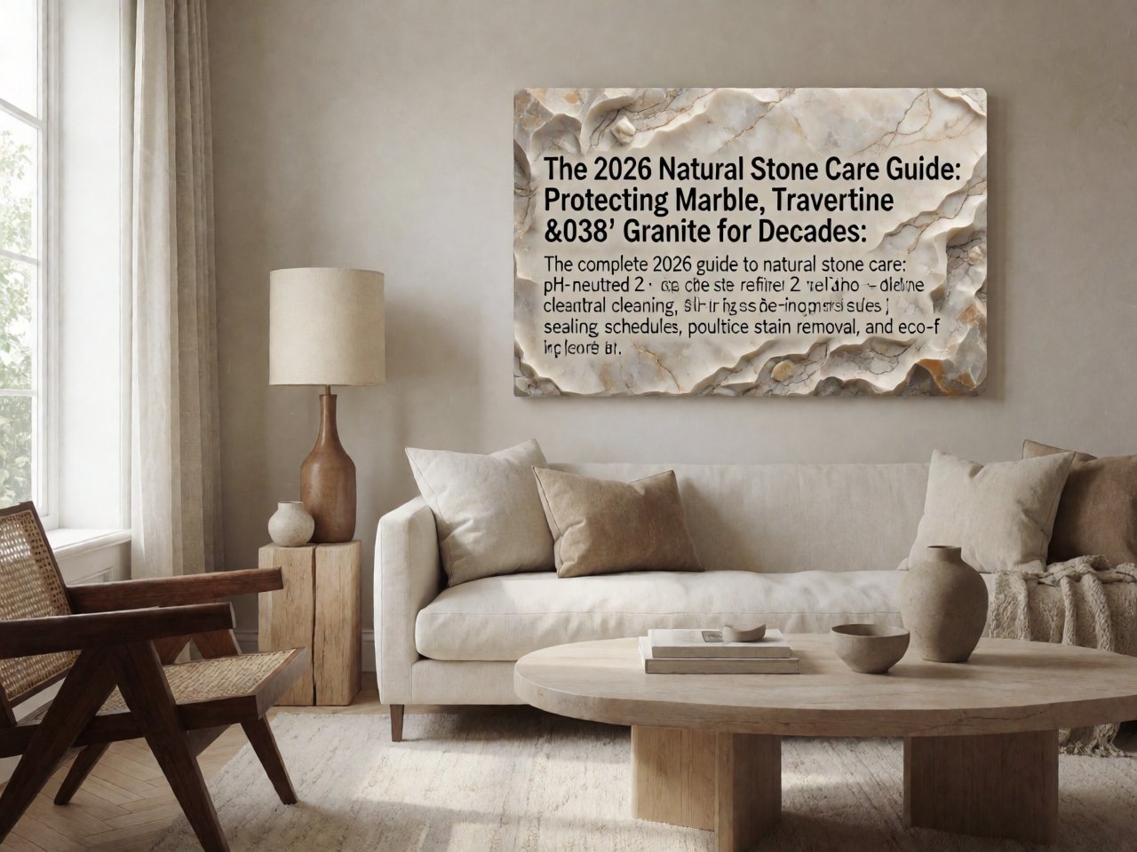 The 2026 Natural Stone Care Guide: Protecting Marble, Travertine & Granite for Decades