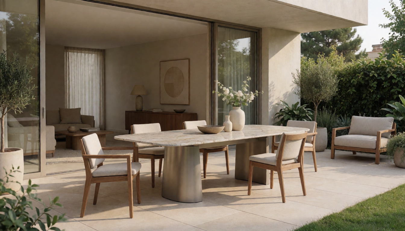 Viola black dining table