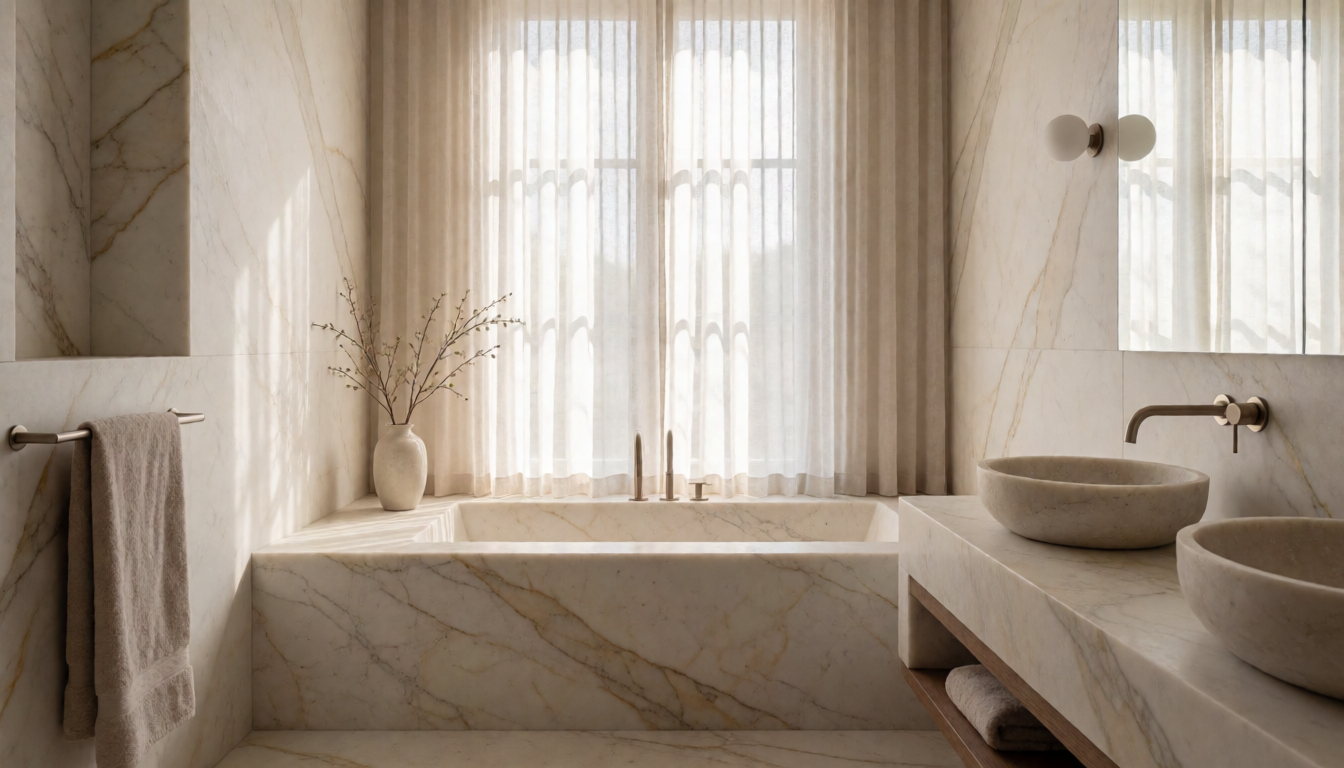 Guangxi White Marble Freestanding Bathtub