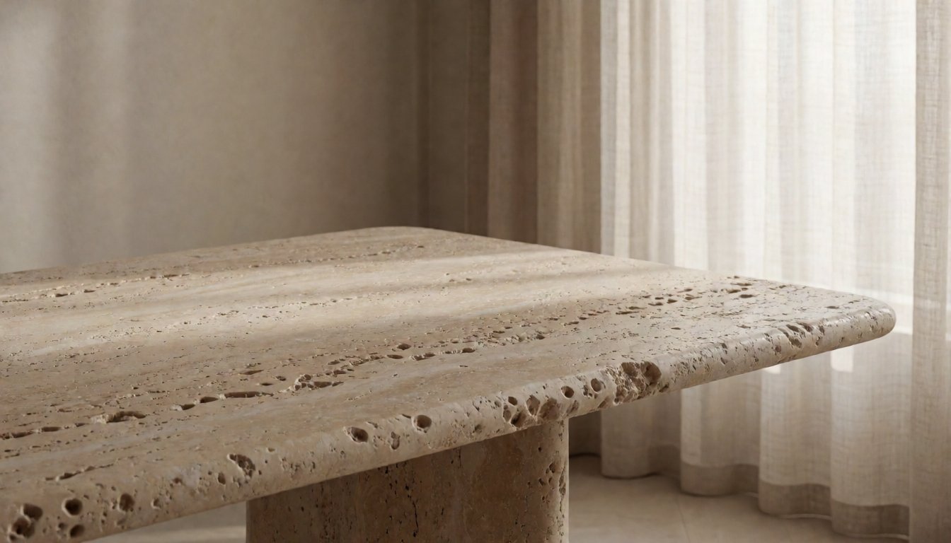 What Is a Travertine Dining Table? Why Warm, Organic Stone Furniture Dominates 2026