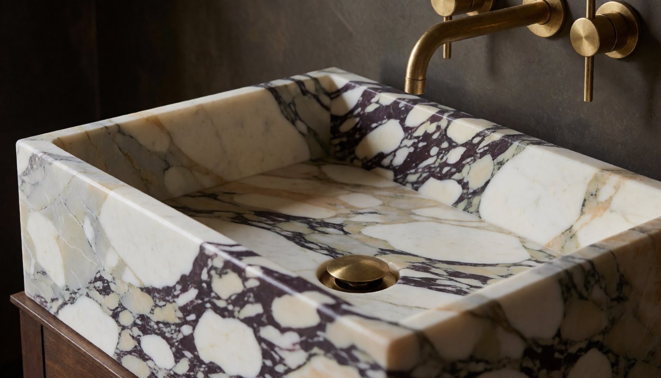What Is Calacatta Viola? Why Bold-Veined Marble Sinks Are 2026’s Most-Specified Basin