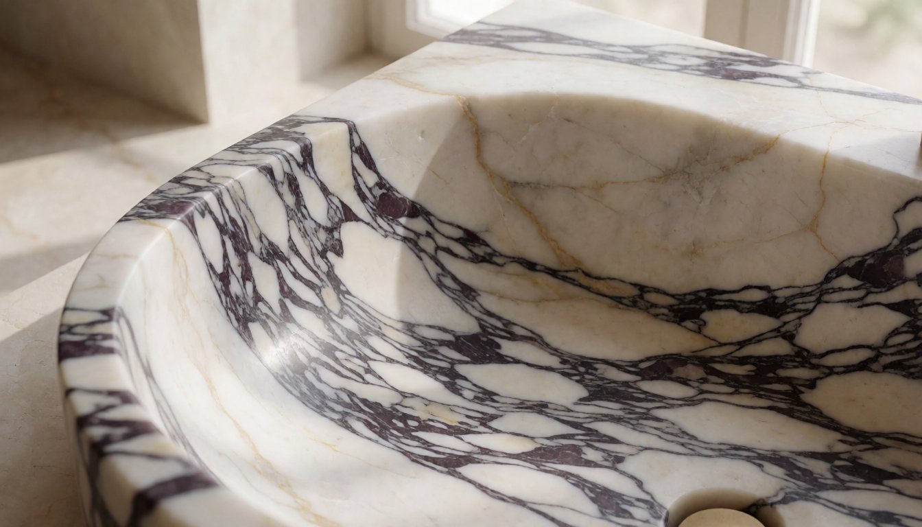 What Is Calacatta Viola? Why Bold-Veined Marble Sinks Are 2026’s Most-Specified Basin
