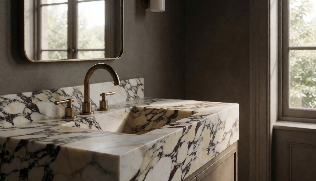 What Is Calacatta Viola? Why Bold-Veined Marble Sinks Are 2026’s Most-Specified Basin
