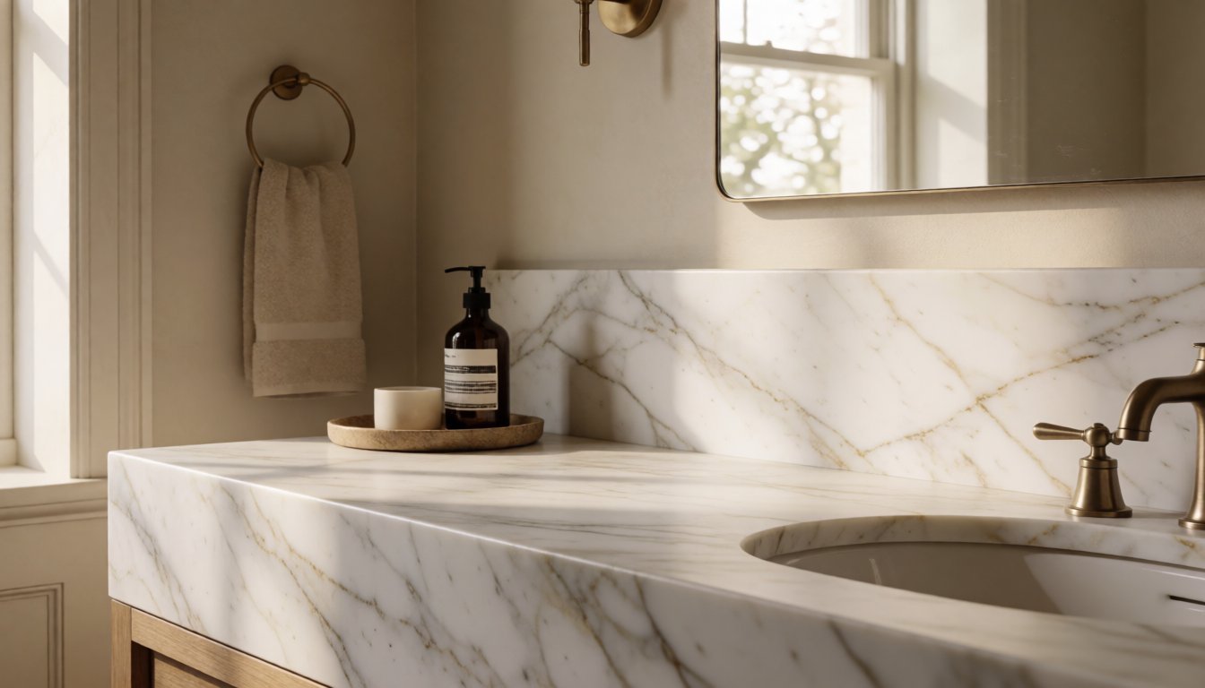 What Is a Countersplash? How Seamless Marble Is Redefining 2026 Bathrooms and Kitchens