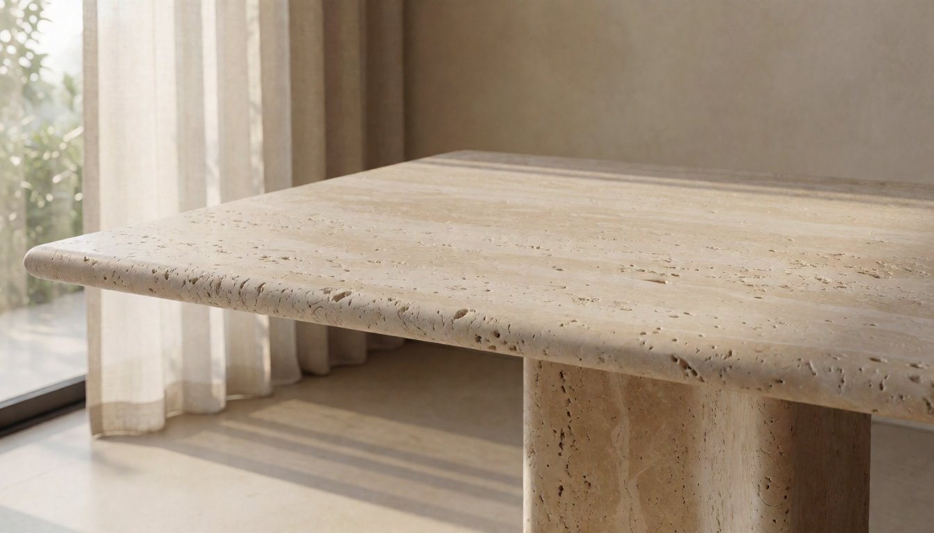 What Is a Travertine Dining Table? Why Raw, Tactile Stone Tops Are 2026’s Quiet-Luxury Trend