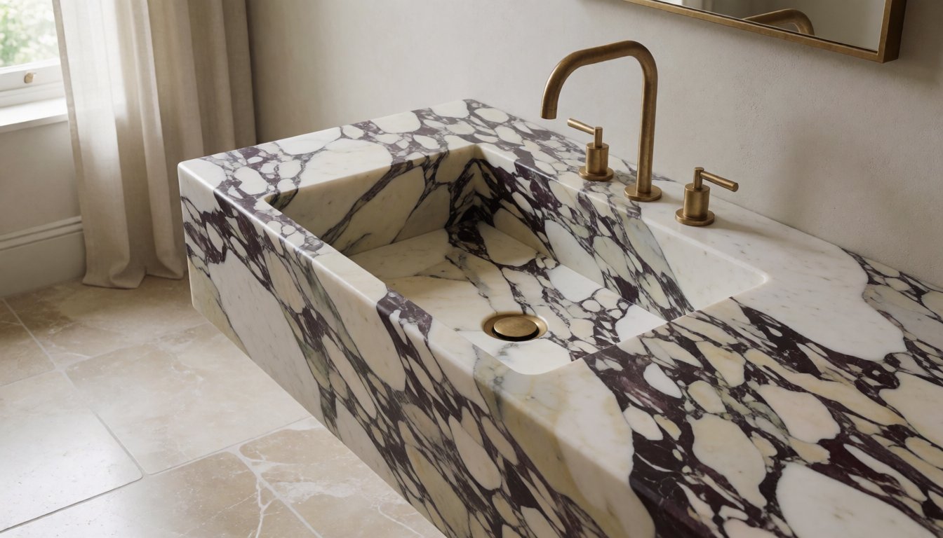 What Is a Calacatta Viola Sink? Why Bold-Veined Marble Basins Define 2026