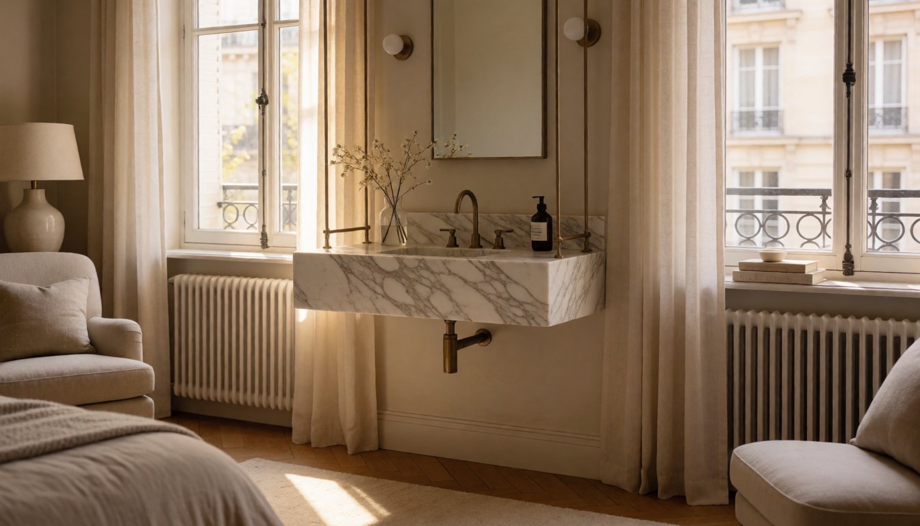 What Is a Wall-Mounted Marble Sink? Why Floating Stone Basins Define 2026 Bathrooms