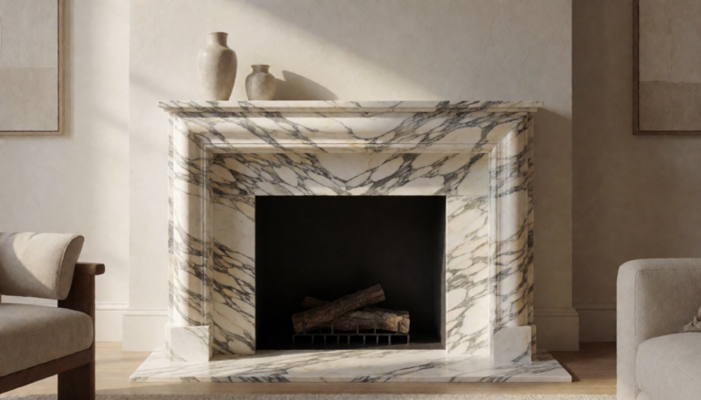 4 Natural Stone Fireplace Mantels That Anchor the Living Roo