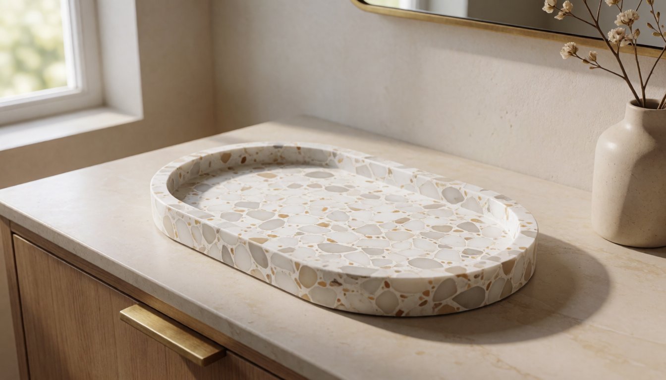 Travertine, Terrazzo or Rosso Levanto: Choosing the Right Hand-Crafted Marble Tray for Your Home