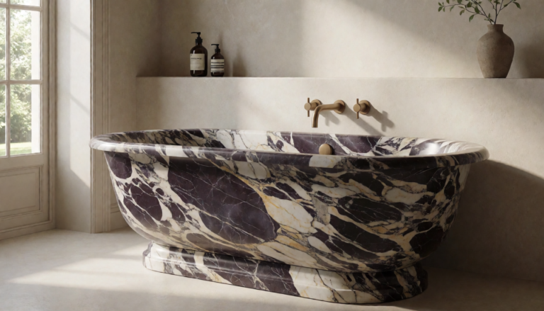 Sculptural Marble Bathtubs: How a Carved Stone Tub Becomes t