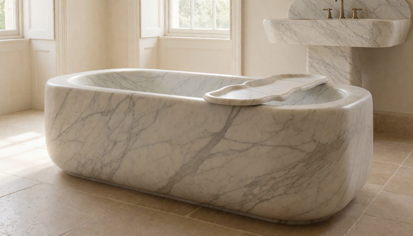 Gladystone stone bathtub