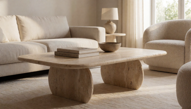 Travertine Coffee Table Styling 2026: Warm Minimalism for th
