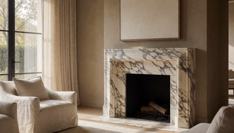 Natural Stone Fireplace Mantel 2026: Arabescato, Afyon Pink