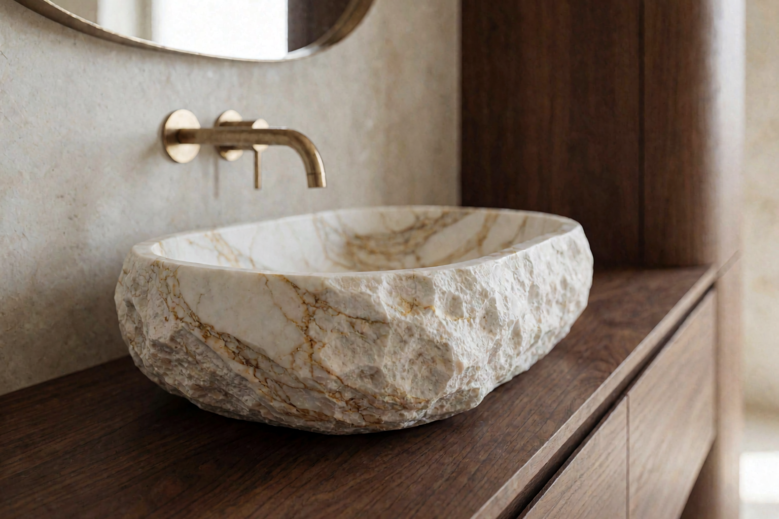 What Is a Vessel Marble Sink? Why Above-Counter Stone Basins Define 2026 Bathrooms