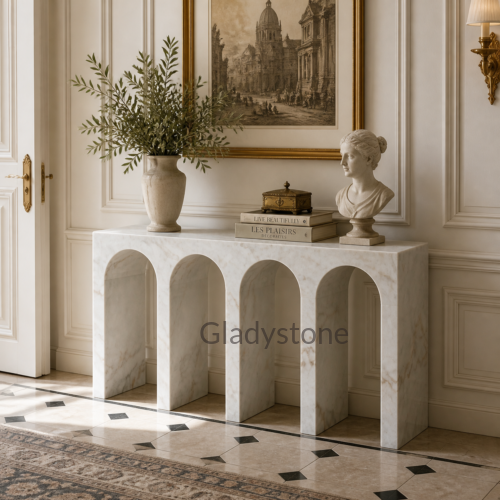 moonwhite console table – Gladystone Natural Stone