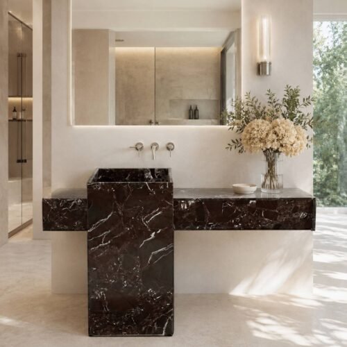 Rosa Levanto Marble Sink