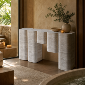 travertine-console-table-stone-entry-table-for-livingroom