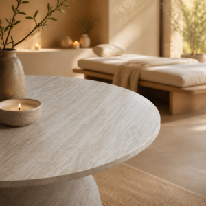 travertine dining table2
