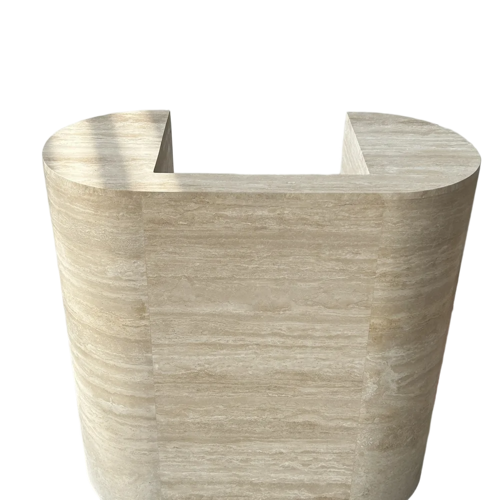 Travertine Reception Desk - Image 3