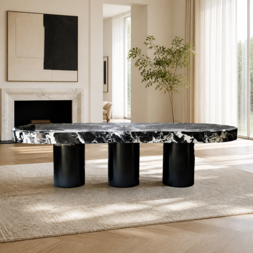 Viola black dining table
