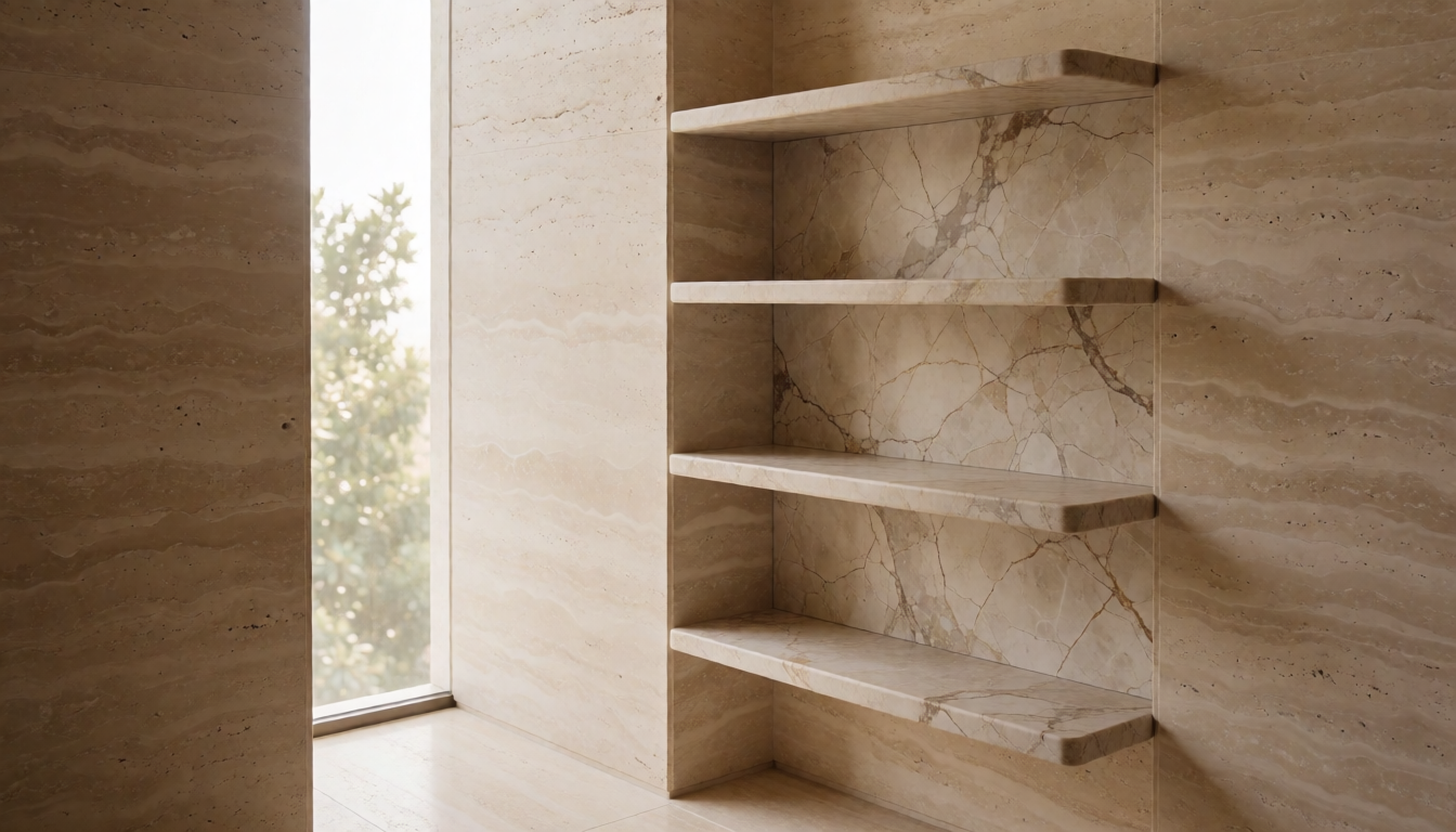 Travertine Stone Round Bathroom Sink Natural Basin