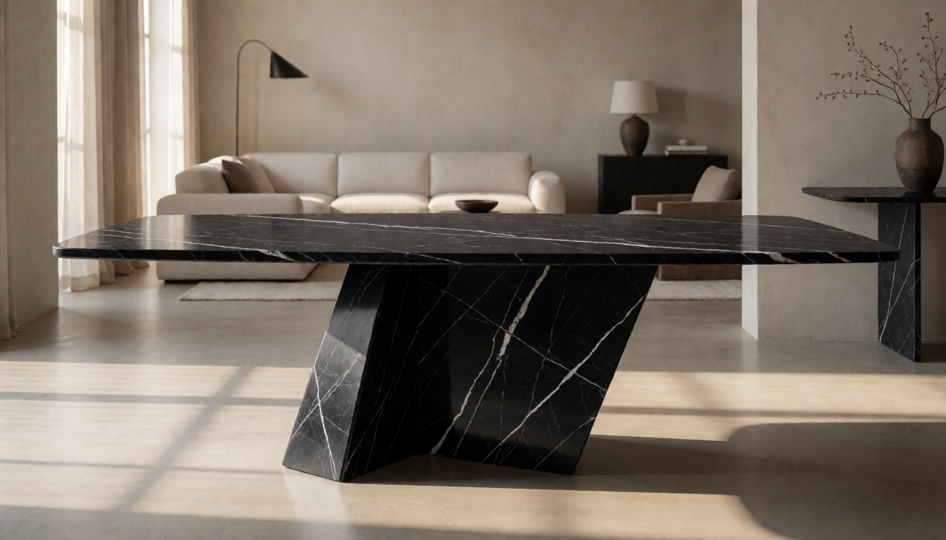 Viola Black Dining Table