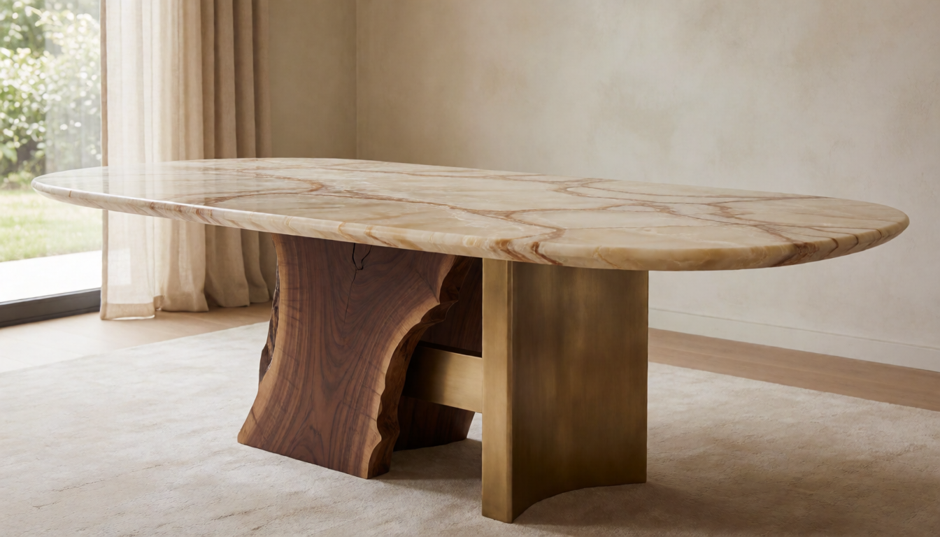 Viola black dining table