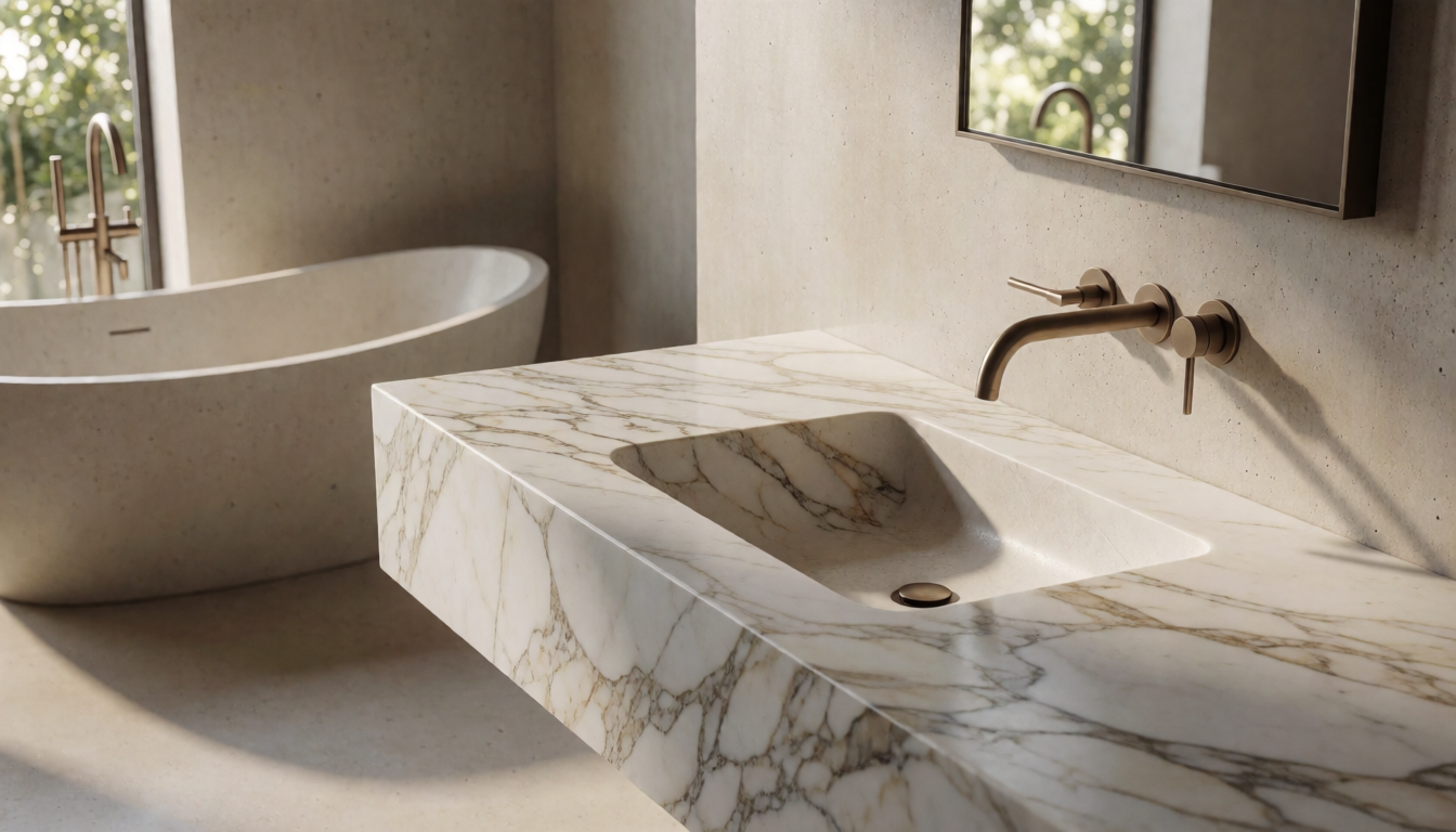 Gladystone stone bathtub