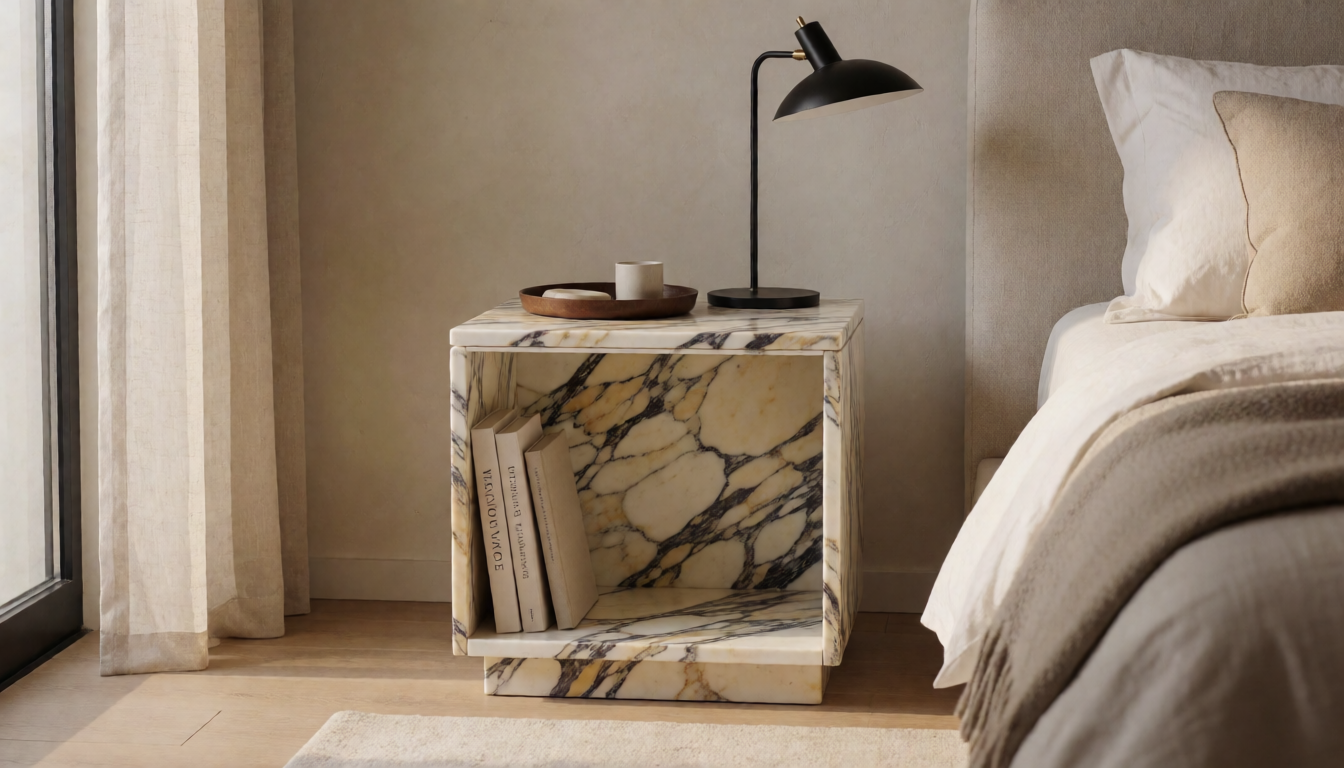 Travertine Stone Coffee Table Natural Marble Center Table For Living Room