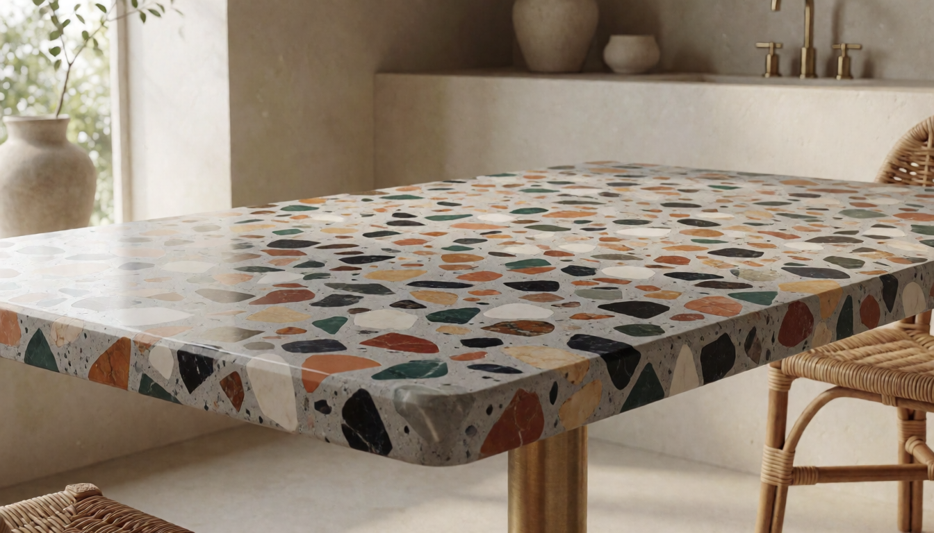 Travertine Stone Coffee Table Natural Marble Center Table For Living Room
