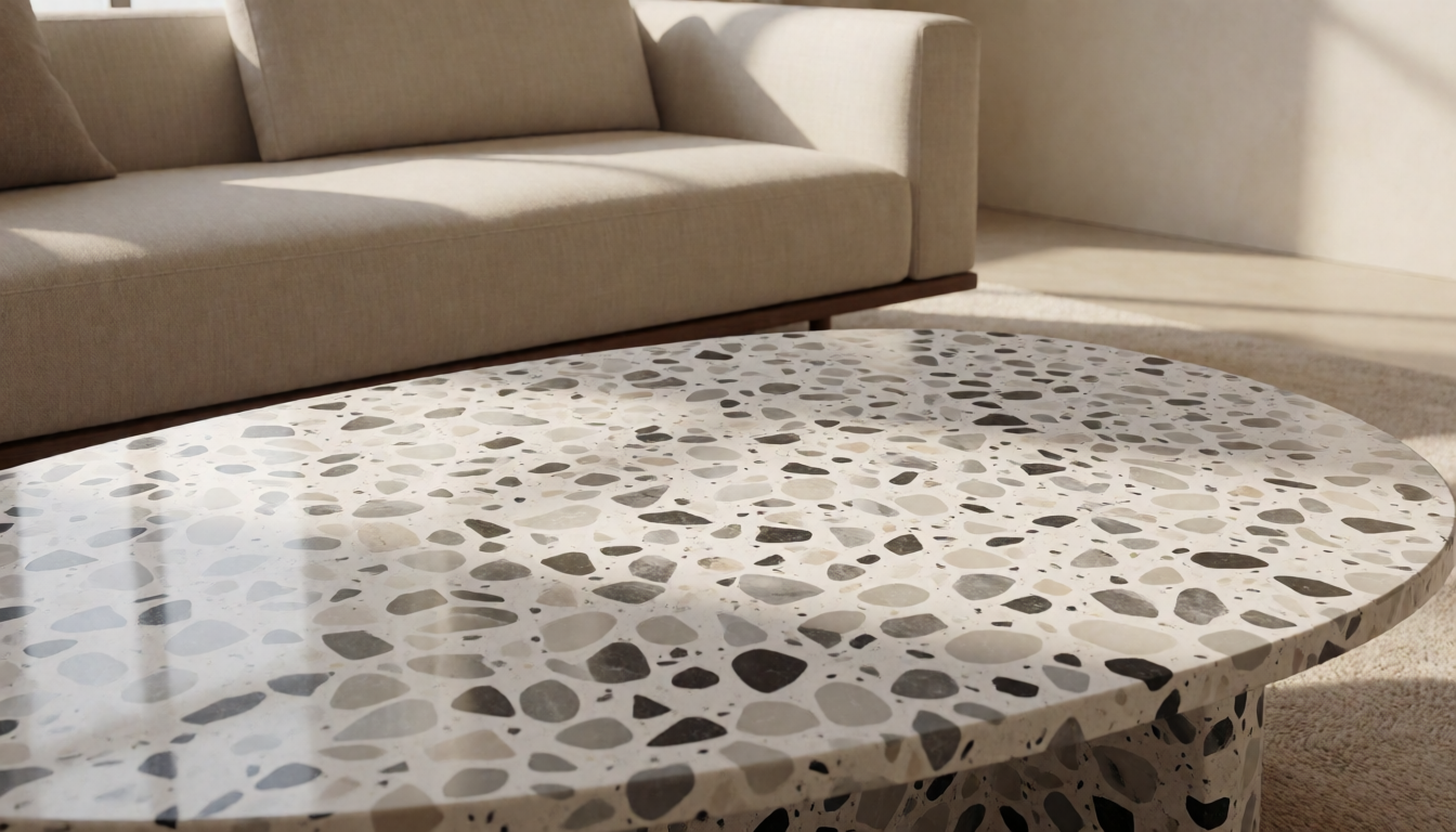 Travertine Stone Coffee Table Natural Marble Center Table For Living Room