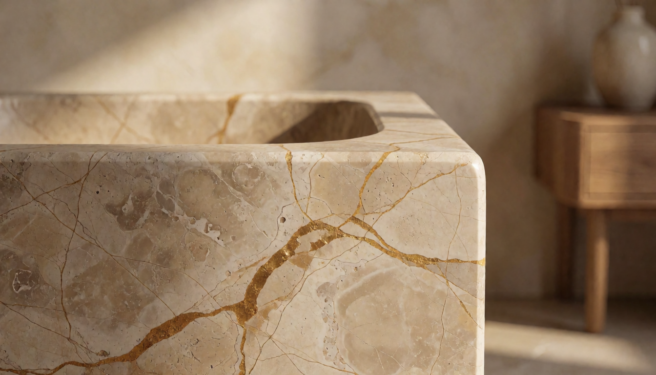 Marble Sink with Three Legs Custom