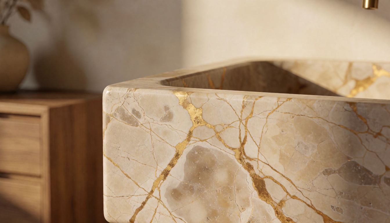 Calcatta White Pedestal Sink