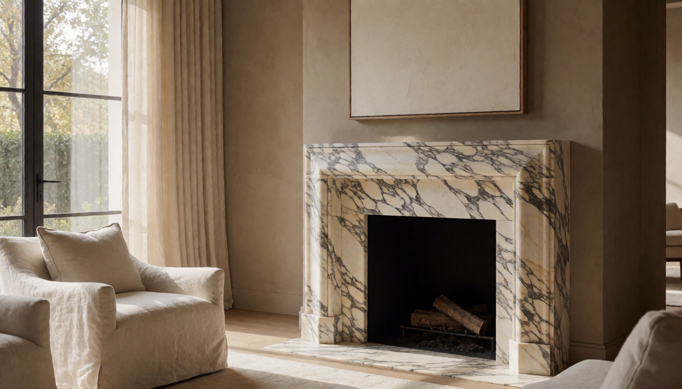 afyon fireplace mantel