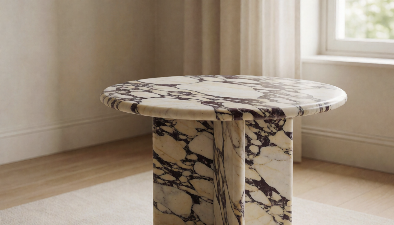 calacatta side table
