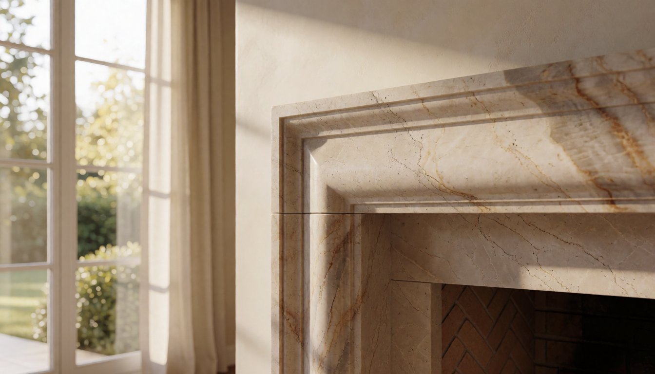 fireplace mantel