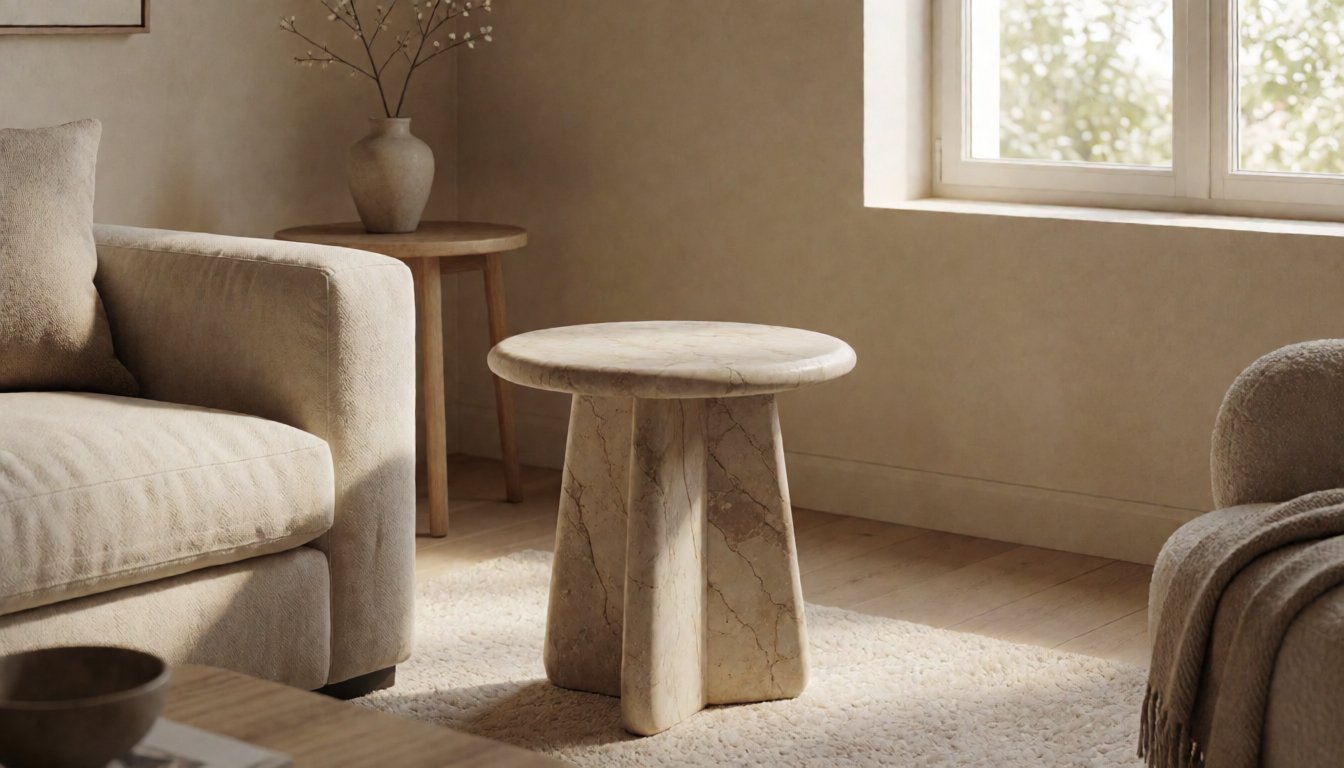 marble side table by Gladystone