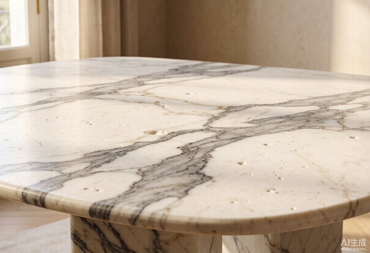 marble dining table by Gladystone