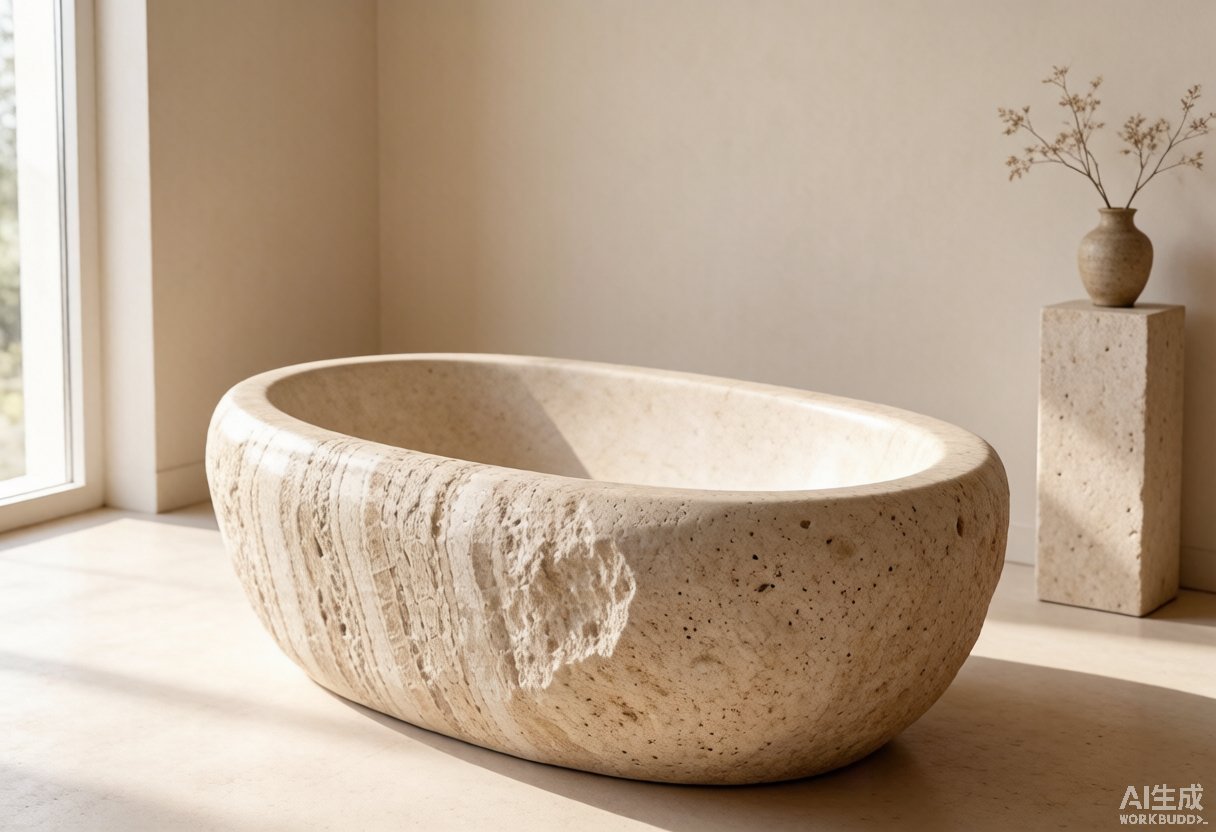 stone bathtub