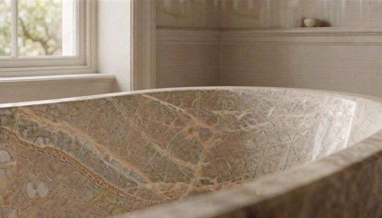 stone bathtub