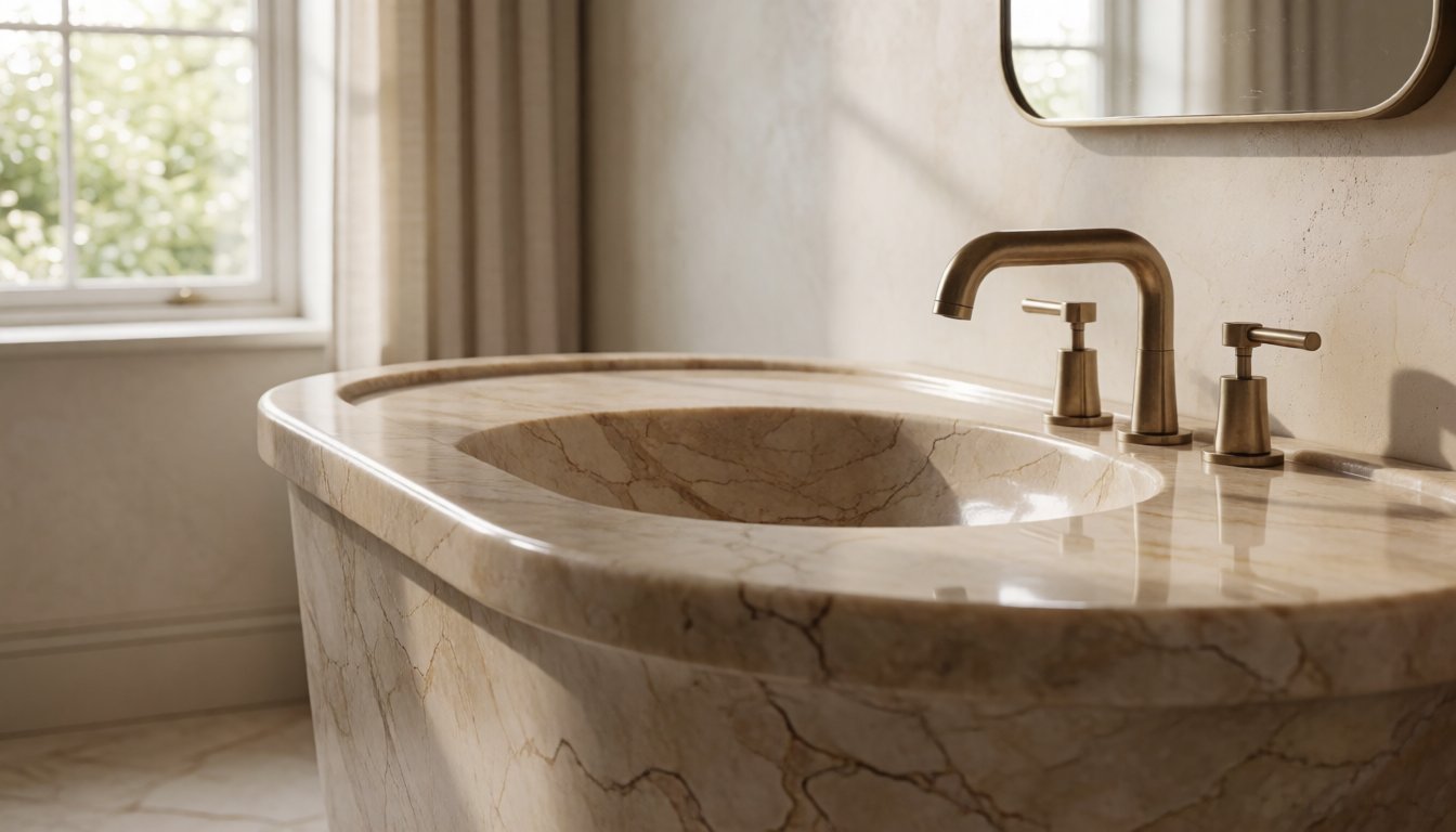 Gladystone stone bathtub