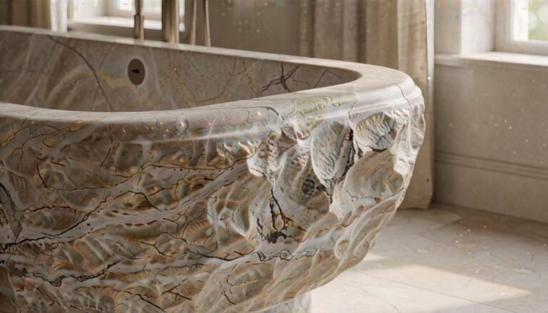 marble stone bathtub