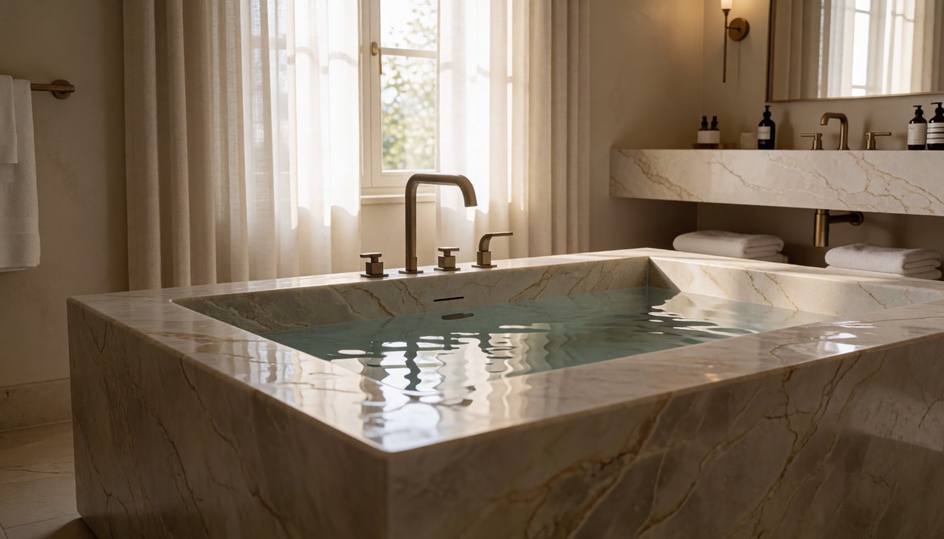 marble stone bathtub by Gladystone