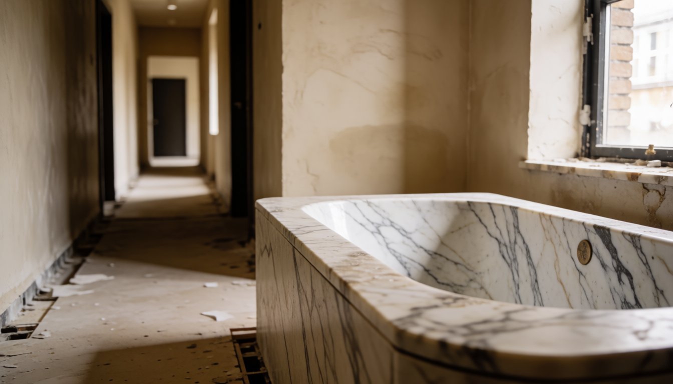 Gladystone stone bathtub